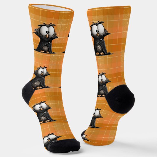 Chaussette Halloween vampire hibou (Angulaire)