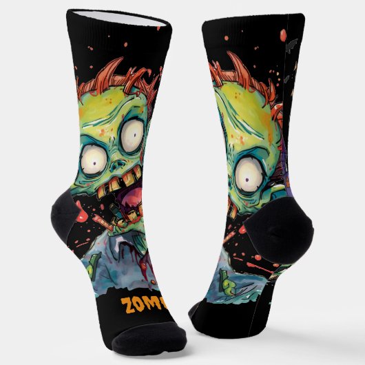 Chaussette Halloween, Zombie,Hurlement du château pourpre , (Angulaire)