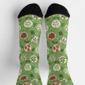 Chaussette Hand Drawn Christmas Ornaments Socks (Haut)