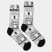 Chaussette Hanukkah Socks "Hanukkah Says" (Droite)