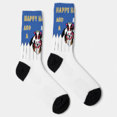 Chaussette Hanukkah Socks "Happy MOO Year" (Droite)