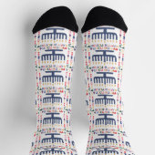 Chaussette Hanukkah Socks "Menorah Happy" (Haut)