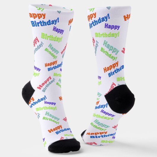 Chaussette Happy Birthday (Angulaire)