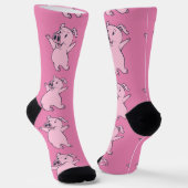 Chaussette Happy Pink Pig Jumping Thunder_Cove (Angulaire)