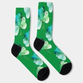 Chaussette "Happy St. Patrick's Day" Hand-writte w/Shamrocks (Droite)