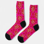 Chaussette Happy Valentine’s Day Cat Lover Socks (Gauche)