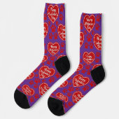 Chaussette Happy Valentine’s Day Cat Lover Socks (Gauche)