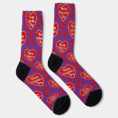 Chaussette Happy Valentine’s Day Cat Lover Socks (Droite)