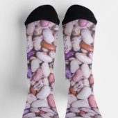 Chaussette Haricots cool blancs et violets brillants (Haut)