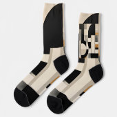 Chaussette Harmonie dans les nuances : Composition abstraite  (Gauche)