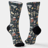 Chaussette HARRY POTTER™ | Motif icônes (Angulaire)