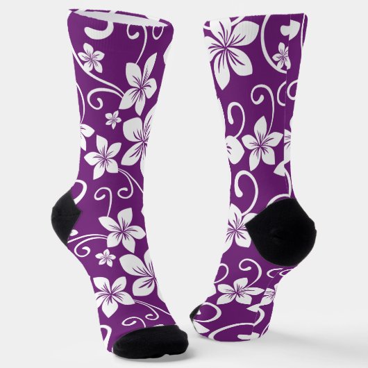 Chaussette Hawaii BLEU (PRUNE) (Angulaire)