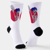 Chaussette Hé les amis Squelette cool et drôle (Angulaire)