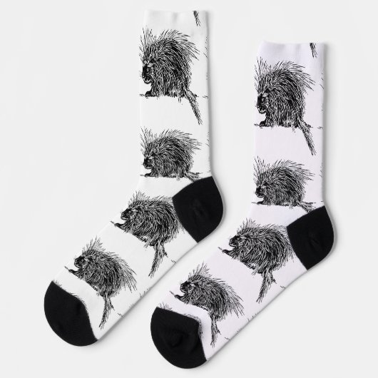 Chaussette Hérisson hérissé mignon Thunder_Cove (Gauche)