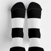 Chaussette Hétérosexuel noir blanc rayé LGBT (Haut)