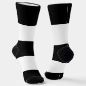 Chaussette Hétérosexuel noir blanc rayé LGBT (Angulaire)