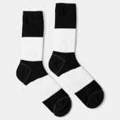 Chaussette Hétérosexuel noir blanc rayé LGBT (Droite)