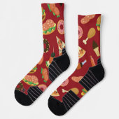 Chaussette Heure de la collation rouge (Gauche)
