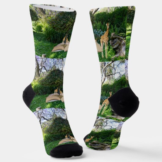 Chaussette Heure du livre d'histoire de Giraffe, Chaussettes  (Angulaire)