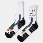 Chaussette Heureux avec de la barbe à papa (Gauche)