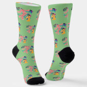 Chaussette Heureux gens Lime Green Novelty (Angulaire)