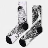 Chaussette Hibou à oreilles courtes (Gauche)