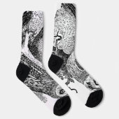 Chaussette Hibou à oreilles courtes (Droite)