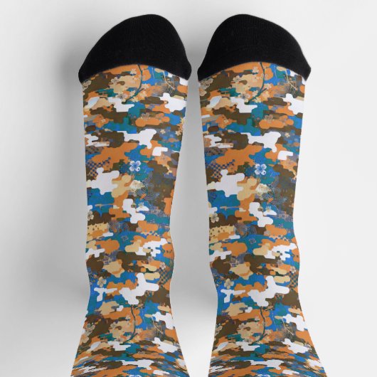 Chaussette High-contrast Urban Digital Camouflage Pattern  (Haut)