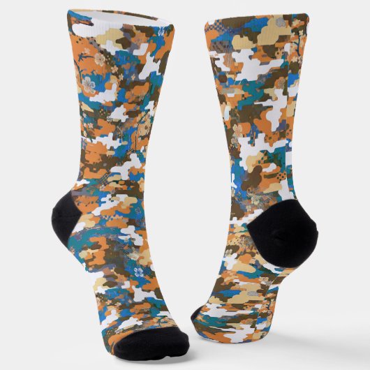 Chaussette High-contrast Urban Digital Camouflage Pattern  (Angulaire)