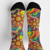 Chaussette Hippie Groovy Techno Psychedelique Thunder_Cove (Haut)