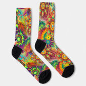 Chaussette Hippie Groovy Techno Psychedelique Thunder_Cove (Droite)