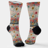 Chaussette Hippie rétro : Chaussettes de jardin en Patchwork (Angulaire)
