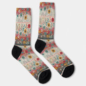 Chaussette Hippie rétro : Chaussettes de jardin en Patchwork (Droite)