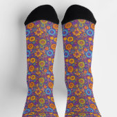 Chaussette Hippie Rétro : Chaussettes Vibe Violet (Haut)