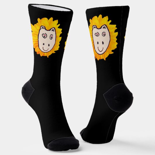 Chaussette Hippo (ou utilisez votre propre photo) Chaussettes (Angulaire)