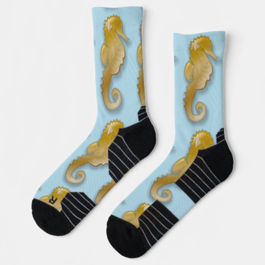 Chaussette Hippocampe doré Thunder_Cove (Gauche)