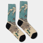 Chaussette Hiroshige hiver paysage Japon pays (Droite)