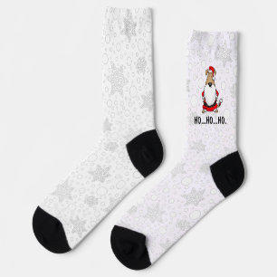 Chaussette HO HO HO Très drôle Père Noël Costume Chien Sarcas