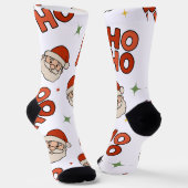 Chaussette Holiday Cheer Socks – Animated Santa “Ho Ho Ho” (Angulaire)