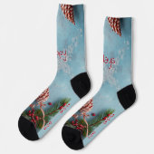 Chaussette Holiday Pinecones and Berry (Gauche)