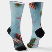 Chaussette Holiday Pinecones and Berry (Angulaire)