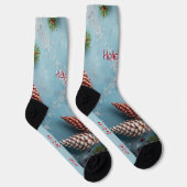 Chaussette Holiday Pinecones and Berry (Droite)