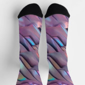 Chaussette Holographie abstraite/iridescente futuriste (Haut)