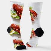 Chaussette Homard de nom personnalisé (Angulaire)