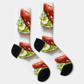 Chaussette Homard de nom personnalisé (Droite)