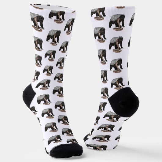 Chaussette Honey Badger Cobra Snake Badass (Angulaire)