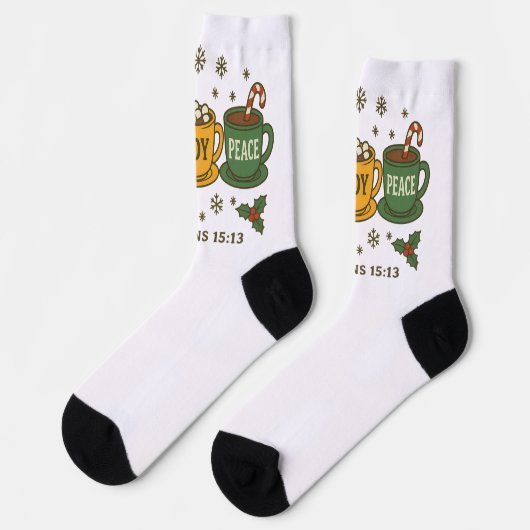 Chaussette Hope Joy Peace and Cocoa (Gauche)
