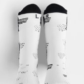 Chaussette Horizontal, gris moyen (Haut)