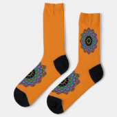 Chaussette Horloge à main peinte Mandala 24 (Gauche)