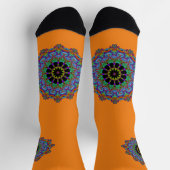 Chaussette Horloge à main peinte Mandala 24 (Haut)
